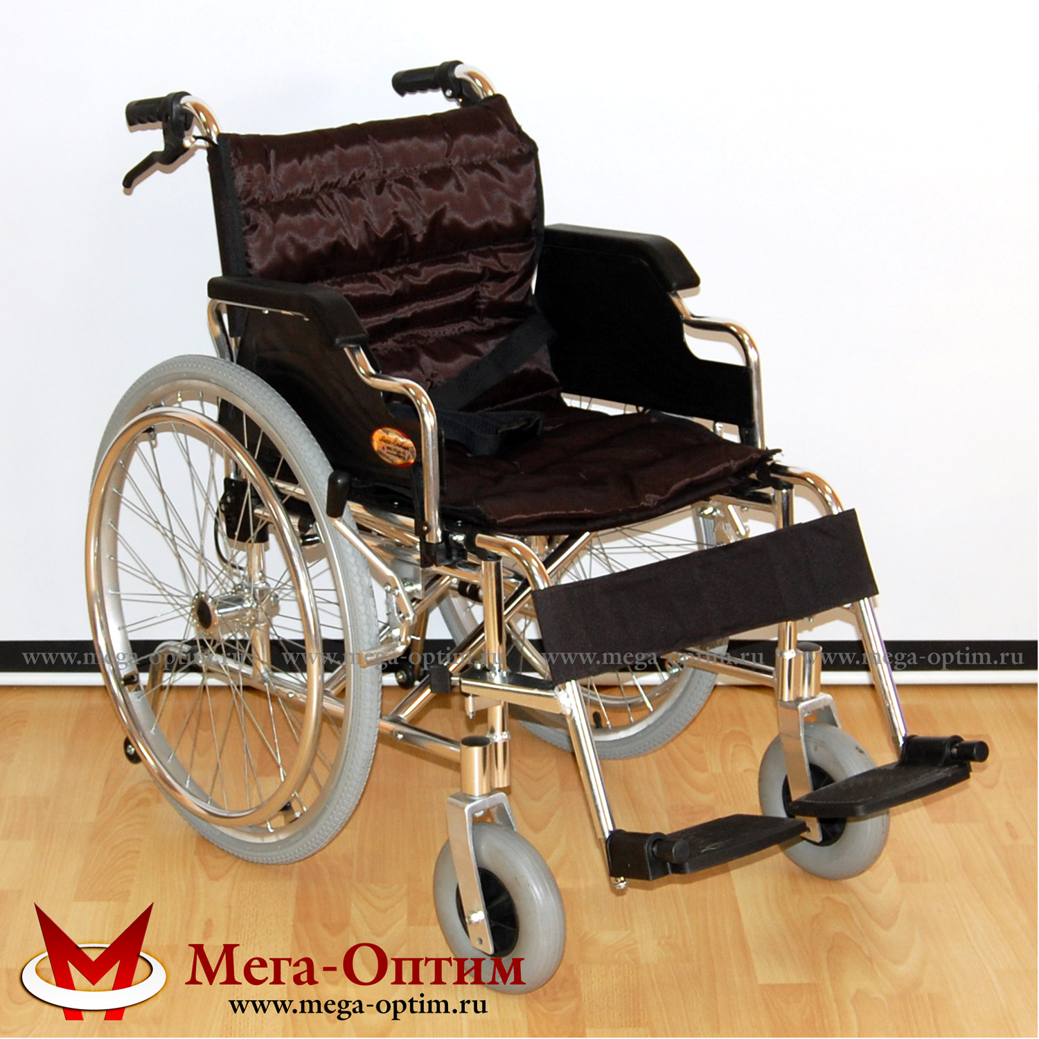Инвалидная кресло-коляска алюминиевая МЕГА-ОПТИМ FS 908 LJ-41(46)