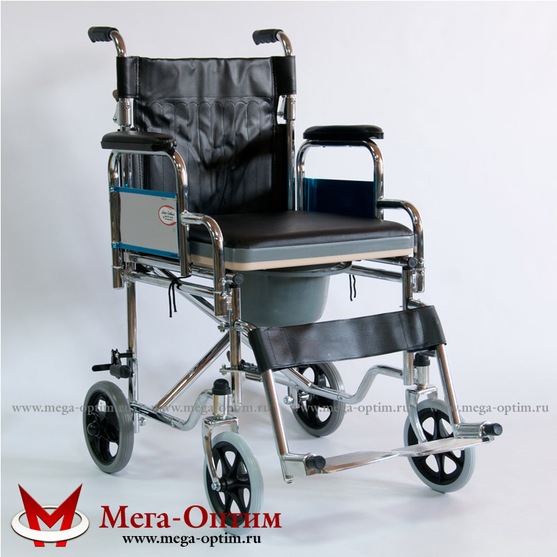 Кресло-коляска инвалидная с санитарным устройством FS909 МЕГА-ОПТИМ