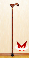 трость деревянная с деревянной ручкой с устройством против скольжения ДР-Ш