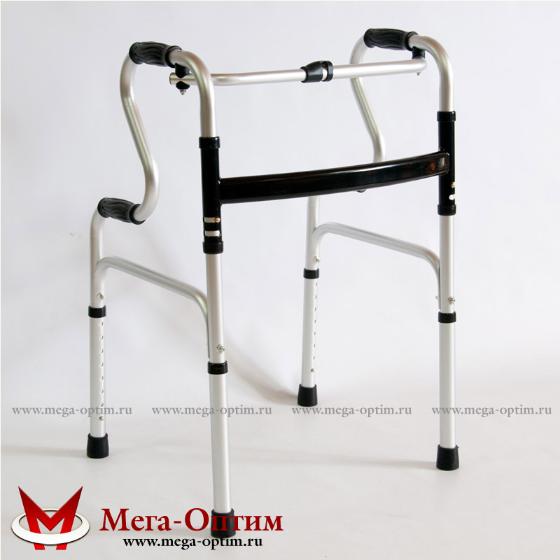  ходунки для инвалидов опоры прогулочные для взрослых FS9632L (усиленные) Мега-Оптим
