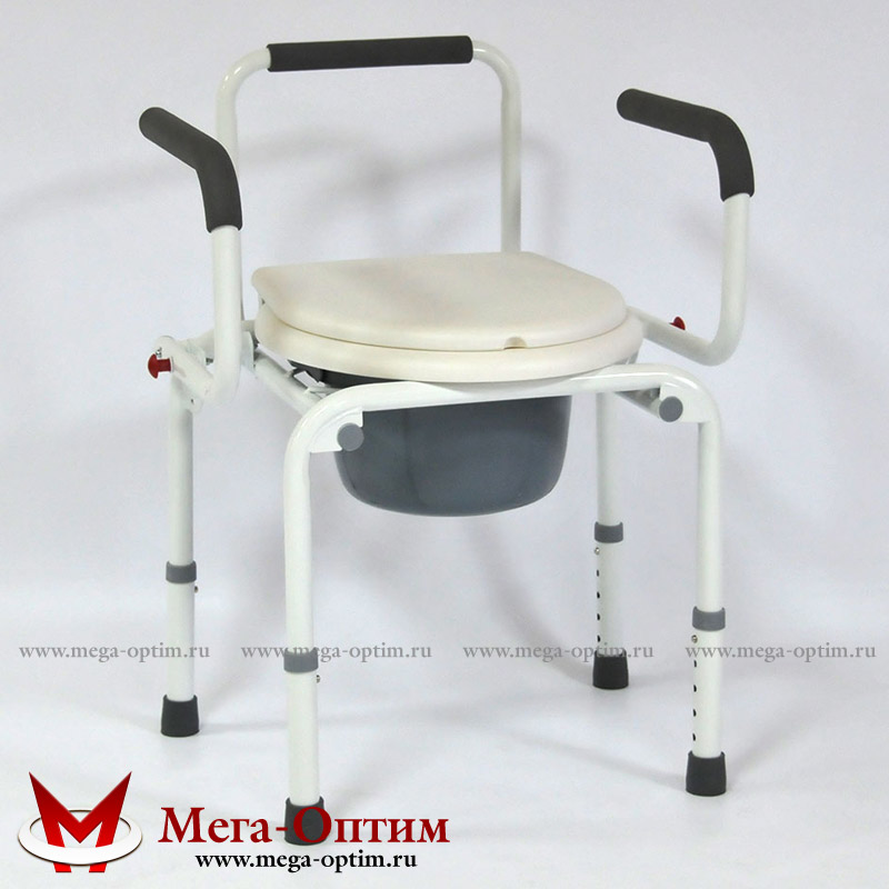 Стул-кресло с санитарным оснащением FS 813 Мега-Оптим